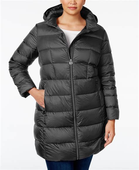 macys michael kors long down coat|Michael Kors coats for women.